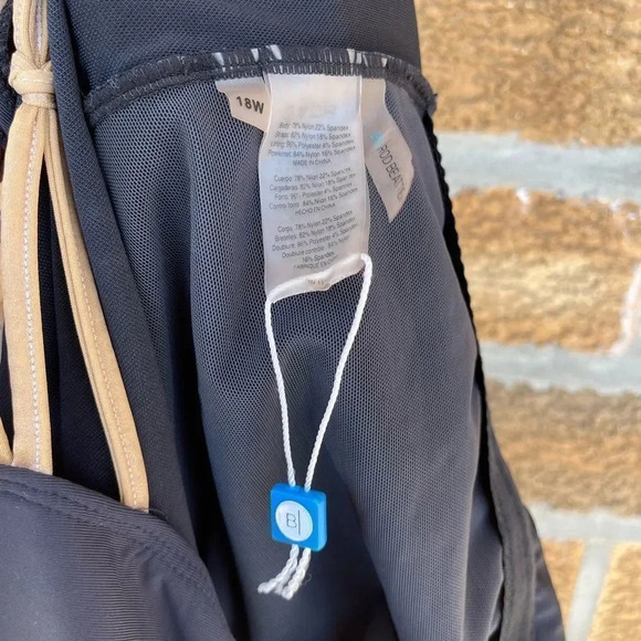 Bleu | Rod Beattie  Lets Get Knotty Swimsuit size 18w - Picture 8 of 10